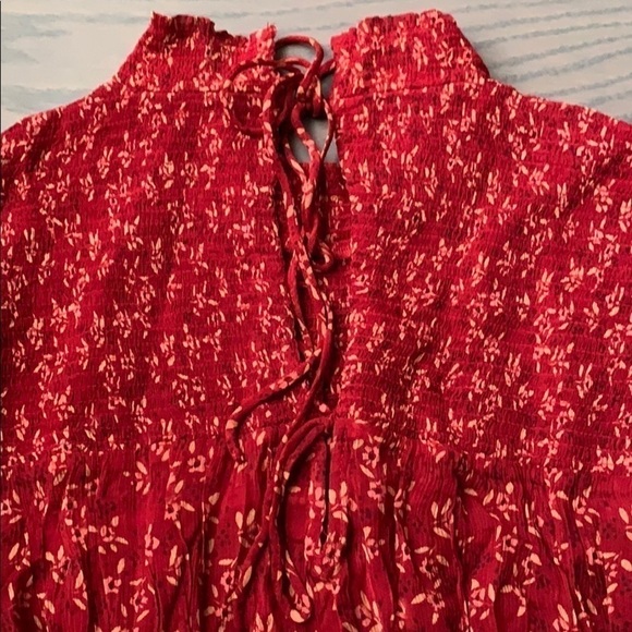 NWT Free People Roma Floral Sheer Blouse - Picture 6 of 8